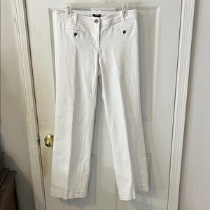 J. Crew White Wide-Leg Jeans